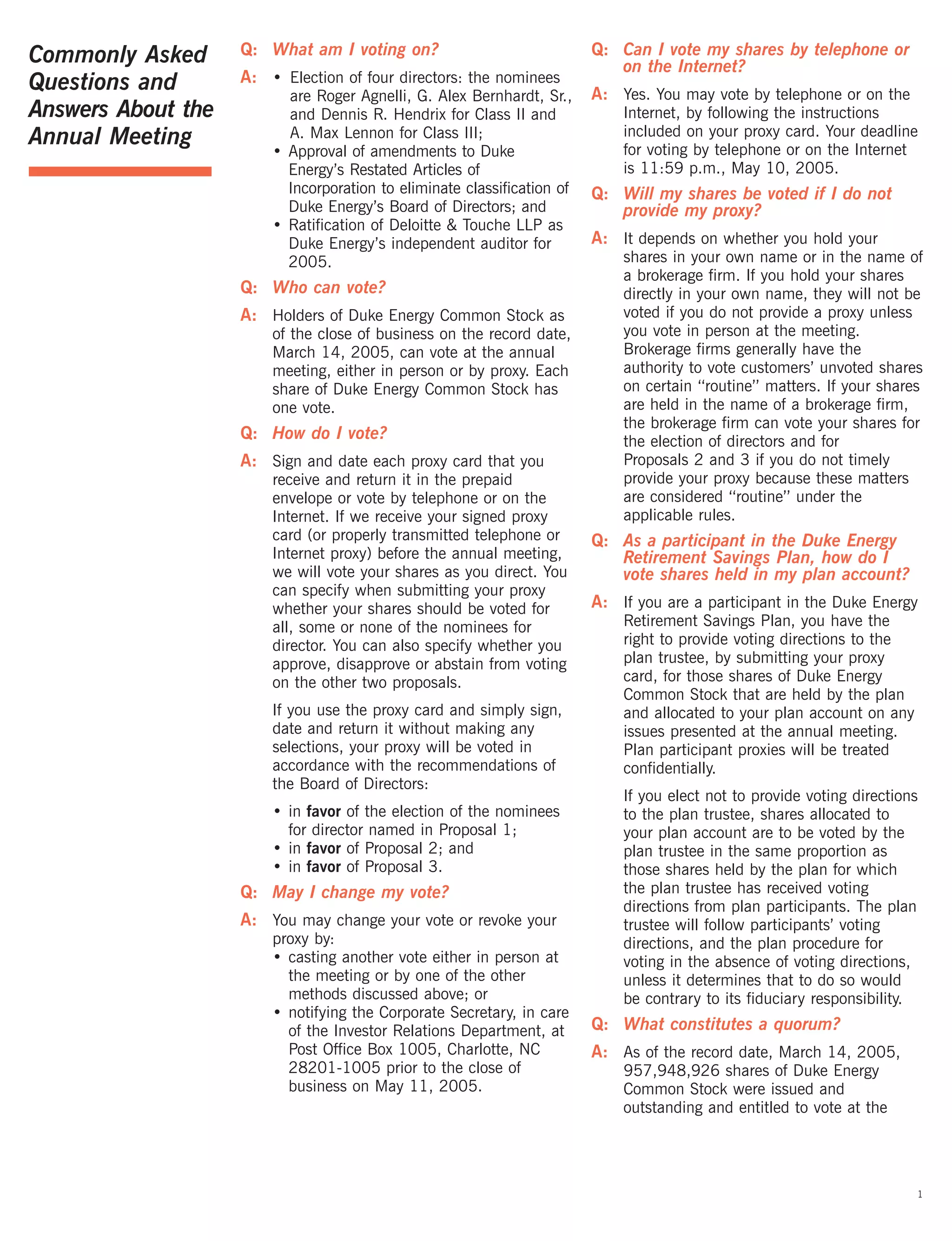 Duke_Energy_2005_Proxy_Statement