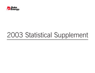 2003 Statistical Supplement
 