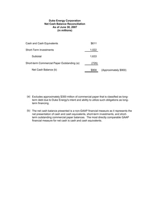 duke energy 2Q 07_RegG