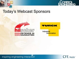 Today’s Webcast Sponsors
 
