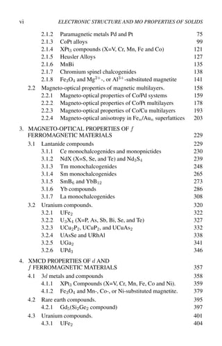 Electronic Structure And Magnetooptical Properties Of Solids 1st ...