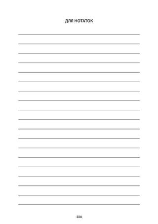 ДЛЯ НОТАТОК
256
 