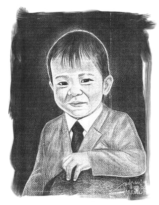 1992 Jorrell's Portrait, One Year Old in Suit