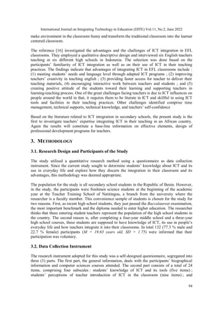 KNOWLEDGE AND PERCEPTIONS OF STUDENTS REGARDING THEIR TEACHERS’ ICT ...