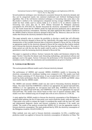 ANALYSIS AND FORECASTING OF ELECTRICITY DEMAND IN DAVAO DEL SUR ...