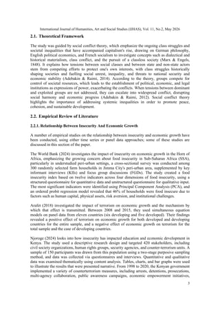 INSECURITY –ECONOMIC GROWTH AND DEVELOPMENT NEXUS; THE MODERATING ROLE ...