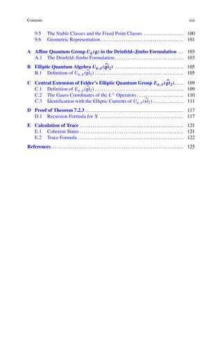 Elliptic Quantum Groups Representations And Related Geometry 1st Ed ...