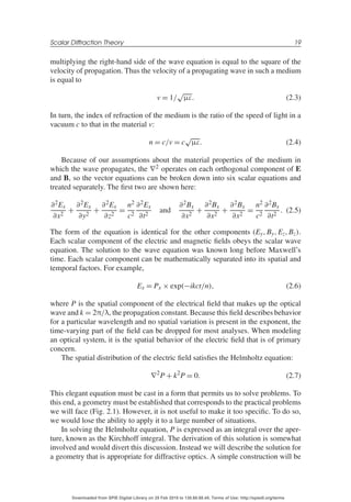 Diffractive Optics Design Fabrication And Test Tutorial Texts In ...