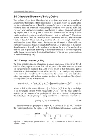 Diffractive Optics Design Fabrication And Test Tutorial Texts In ...