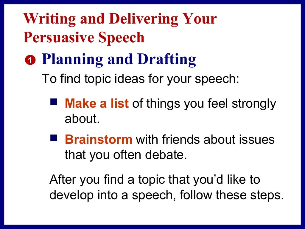 speech writing slideshare