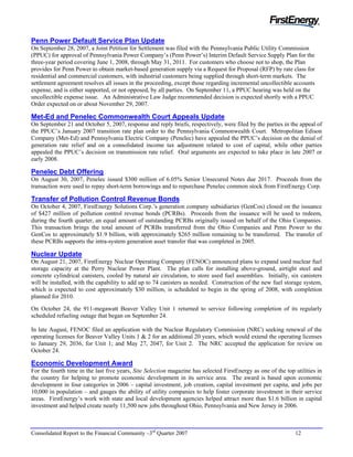 first energy 3Q 2007