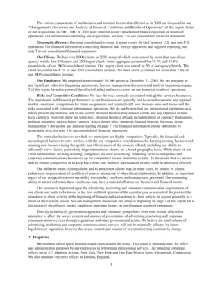 omnicom group annual reports 2003