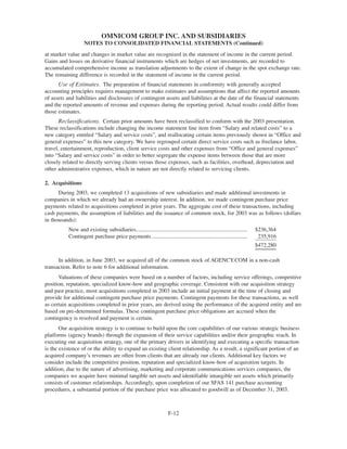 omnicom group annual reports 2003