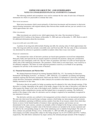 omnicom group annual reports 2003