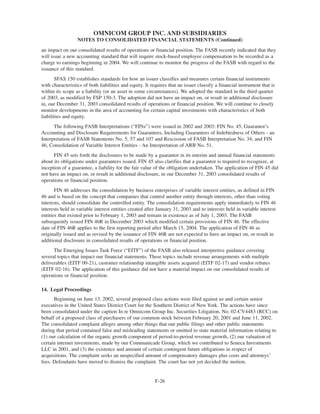 omnicom group annual reports 2003