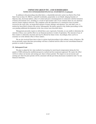 omnicom group annual reports 2003