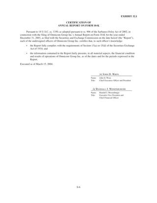 omnicom group annual reports 2003