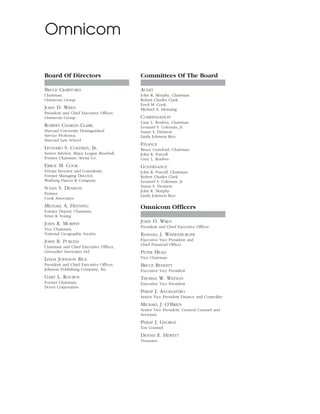 omnicom group annual reports 2003