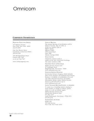 omnicom group annual reports 2003