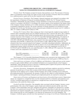 omnicom group annual reports 2001