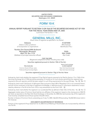 general mills AR2005