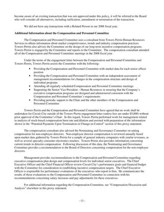 circuit city stores 2008 Proxy Statement 