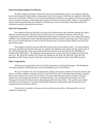 circuit city stores 2008 Proxy Statement 