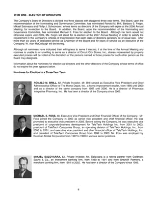 circuit city stores 2006 Proxy Statement