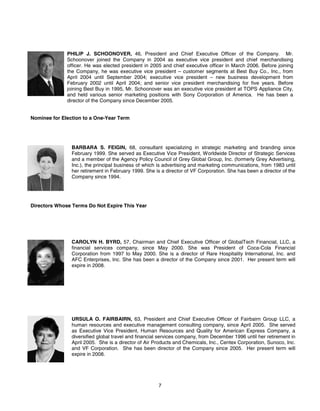 circuit city stores 2006 Proxy Statement