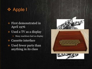 THE HISTORY OF APPLE