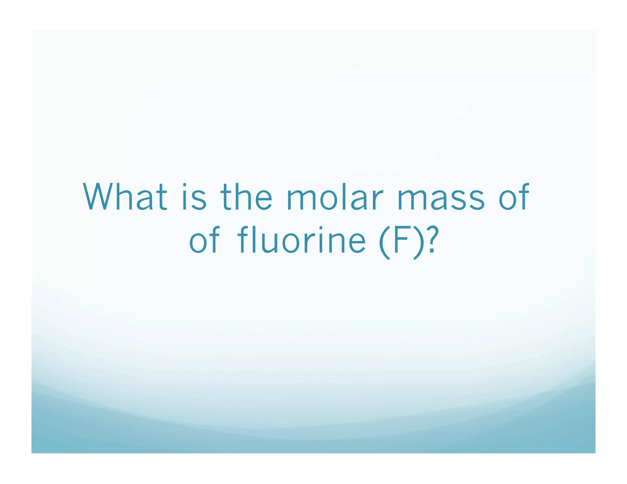 11 24 What Is Molar Mass | PDF