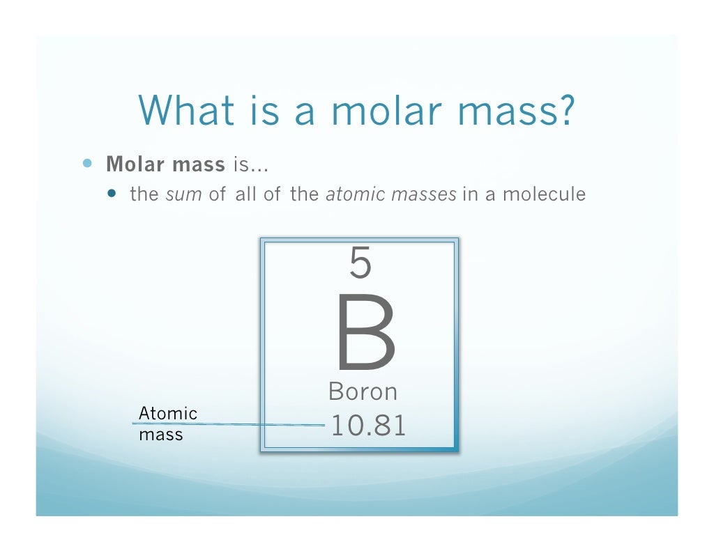 11 24 What Is Molar Mass