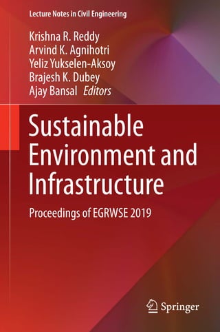 Sustainable Environment And Infrastructure Proceedings Of Egrwse 2019 ...