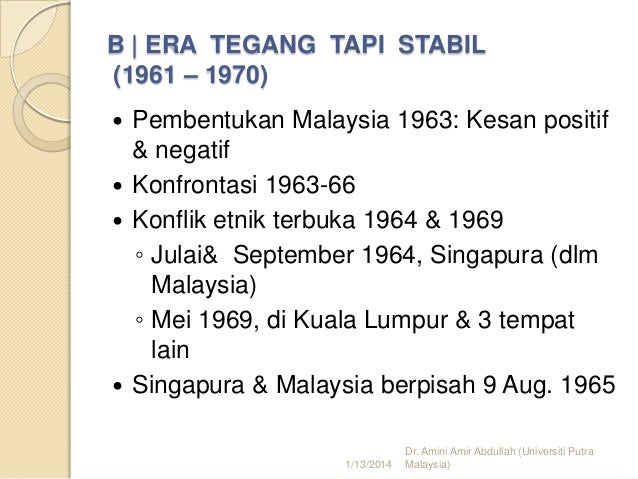 Era Era Dalam Hubungan Etnik Di Malaysia