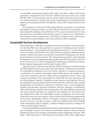 Understanding The Sustainable Development Of Tourism Janne J Liburd | PDF