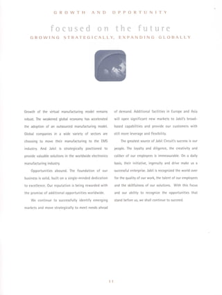 jabil circuit Annual Report 2001