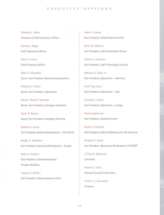 jabil circuit Annual Report 2001