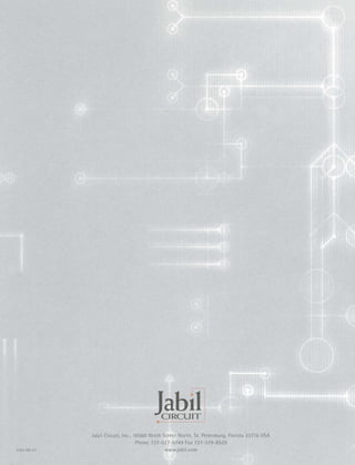 jabil circuit Annual Report 2001