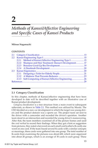 Kansei Affective Engineering 1st Edition Mitsuo Nagamachi | PDF