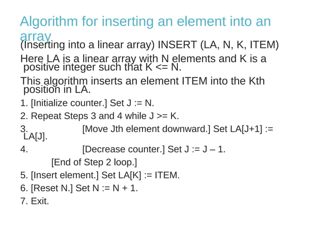 Arrays Data Structure | PPT