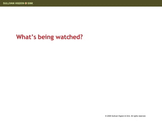 What’s being watched?  