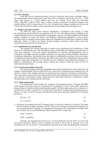 Optimized data security and storage using improved blowfish and modular ...