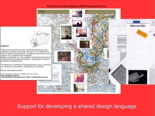Pictures by Andrea Botero-ARKI Research Group




Support for developing a shared design language
 