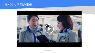 Cloud OnAir
モバイル活用の事例
 