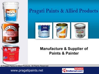 Manufacture & Supplier of Paints & Painter 