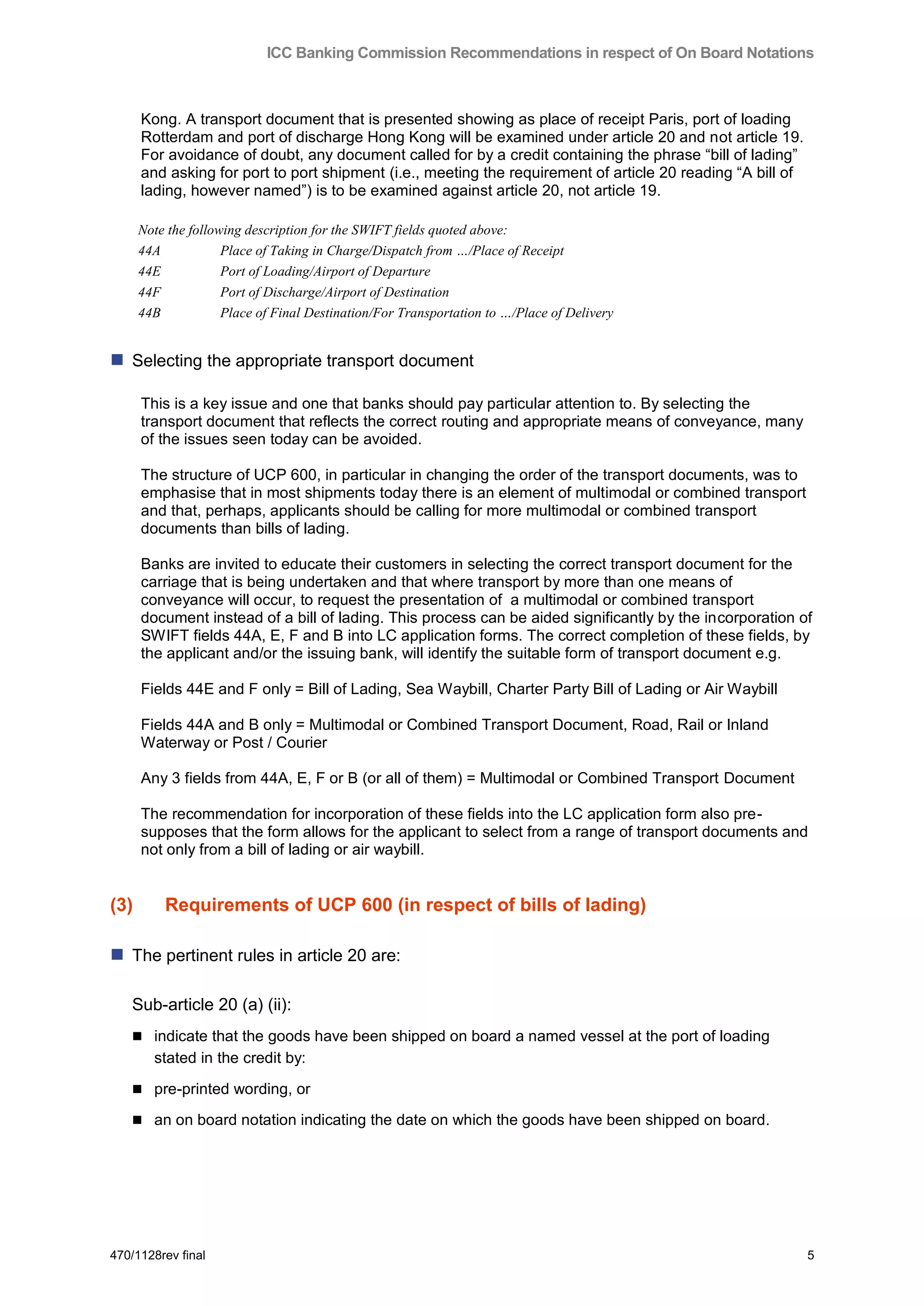 Boad Rule Notes 1128 rev final on board notation | PDF