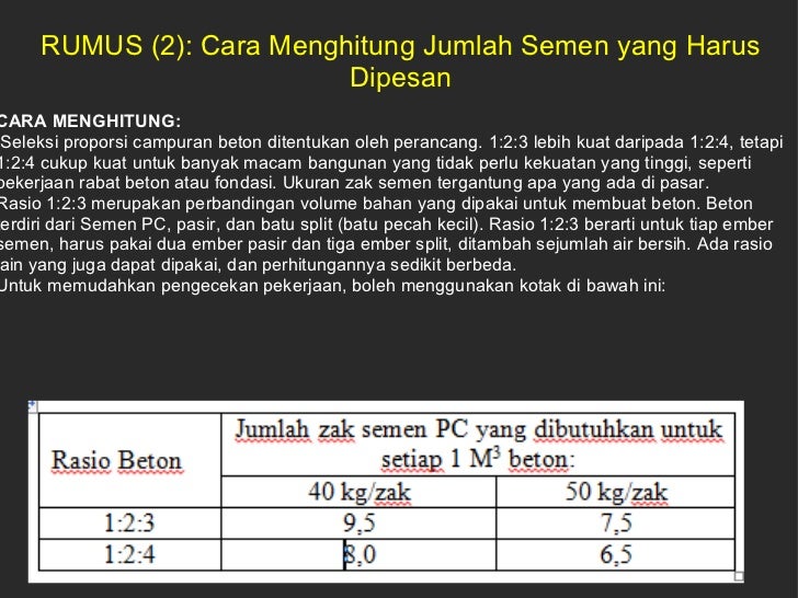 Ketrampilan Dasar Teknik Penggunaan Rumus 7