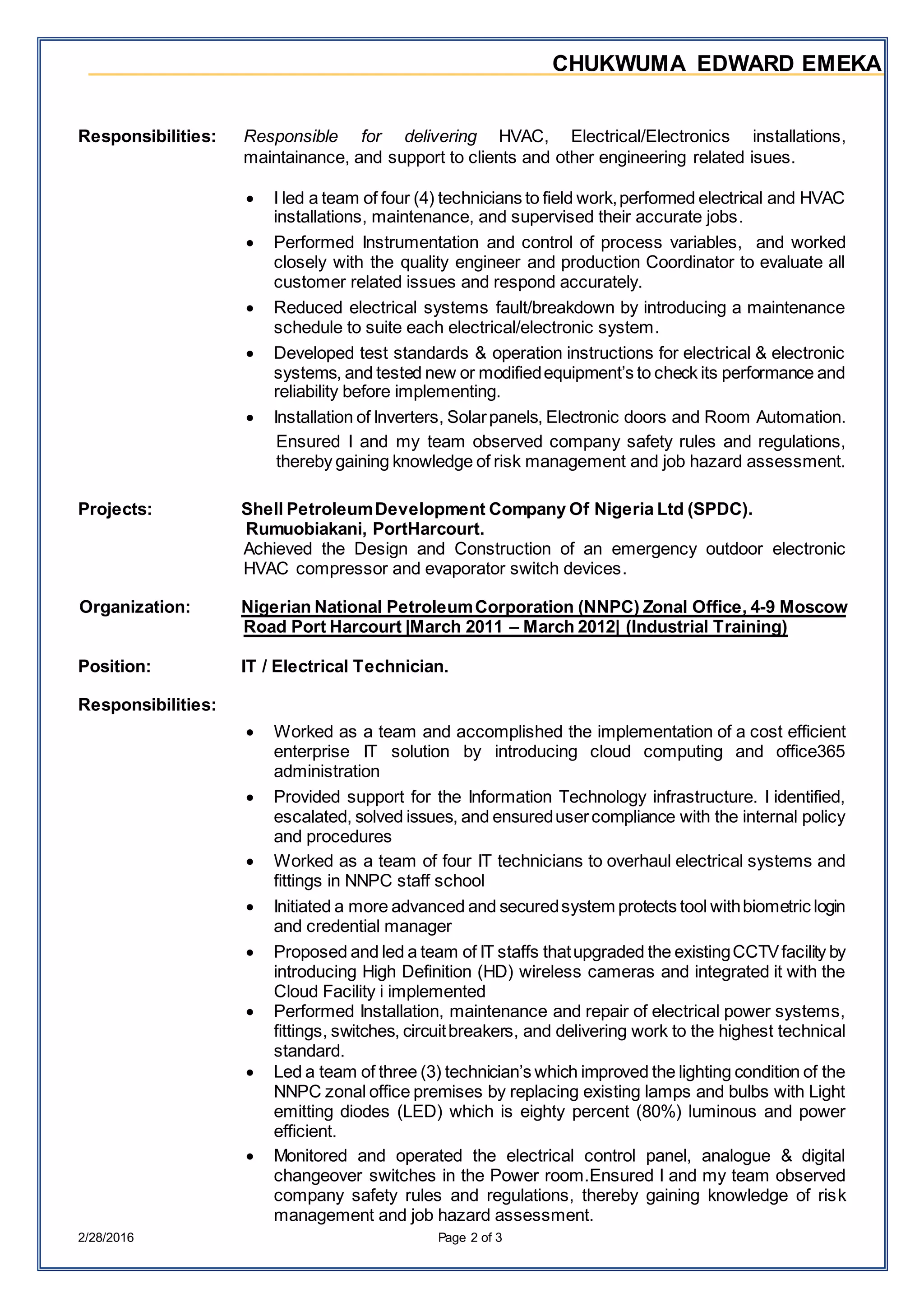 EDWARD CHUKWUMA CV DOCX