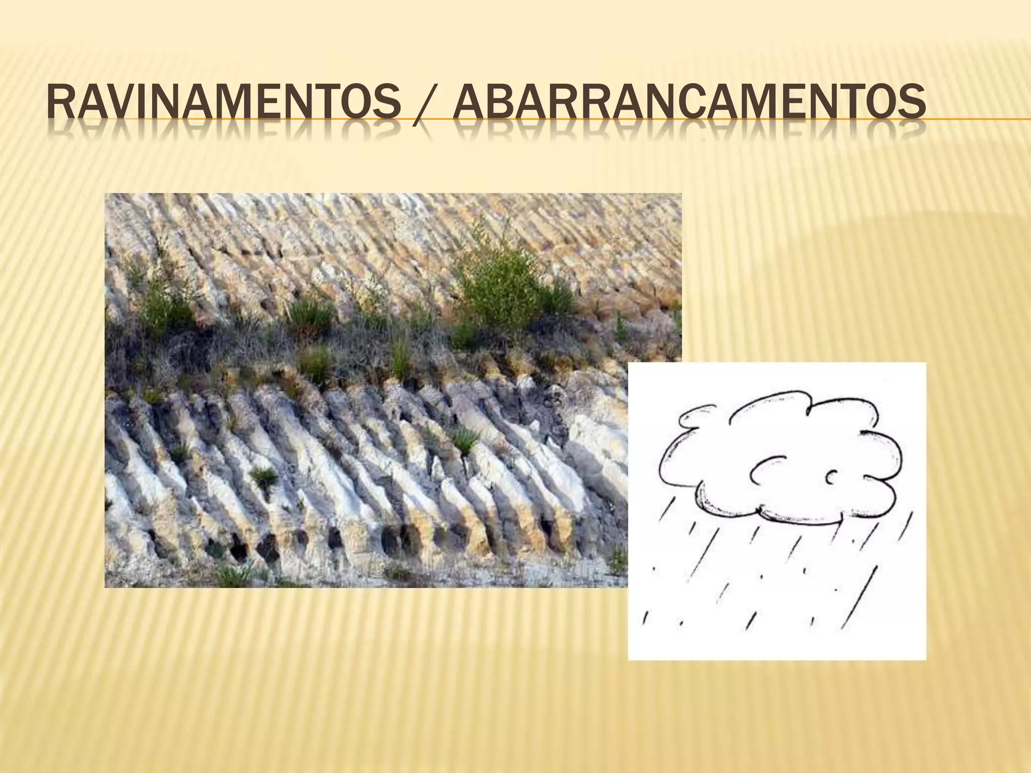 RAVINAMENTOS / ABARRANCAMENTOS