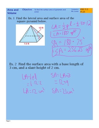 11-3 Surface Areas of Pyramids and Cones.pdf